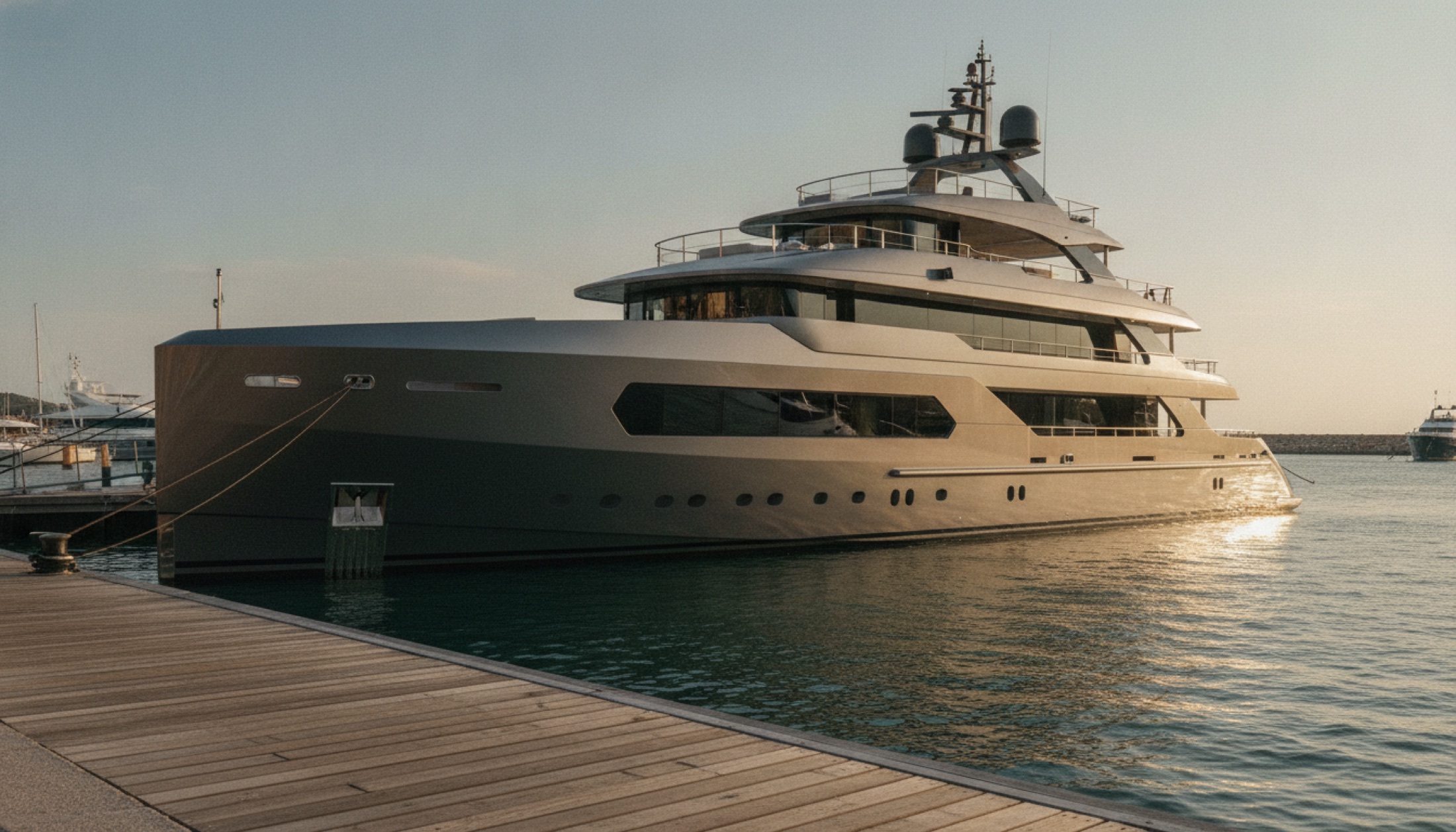 Azimut Grande 44M Akdeniz limanında — 43,85 metrelik karbon fiber amiral gemisi