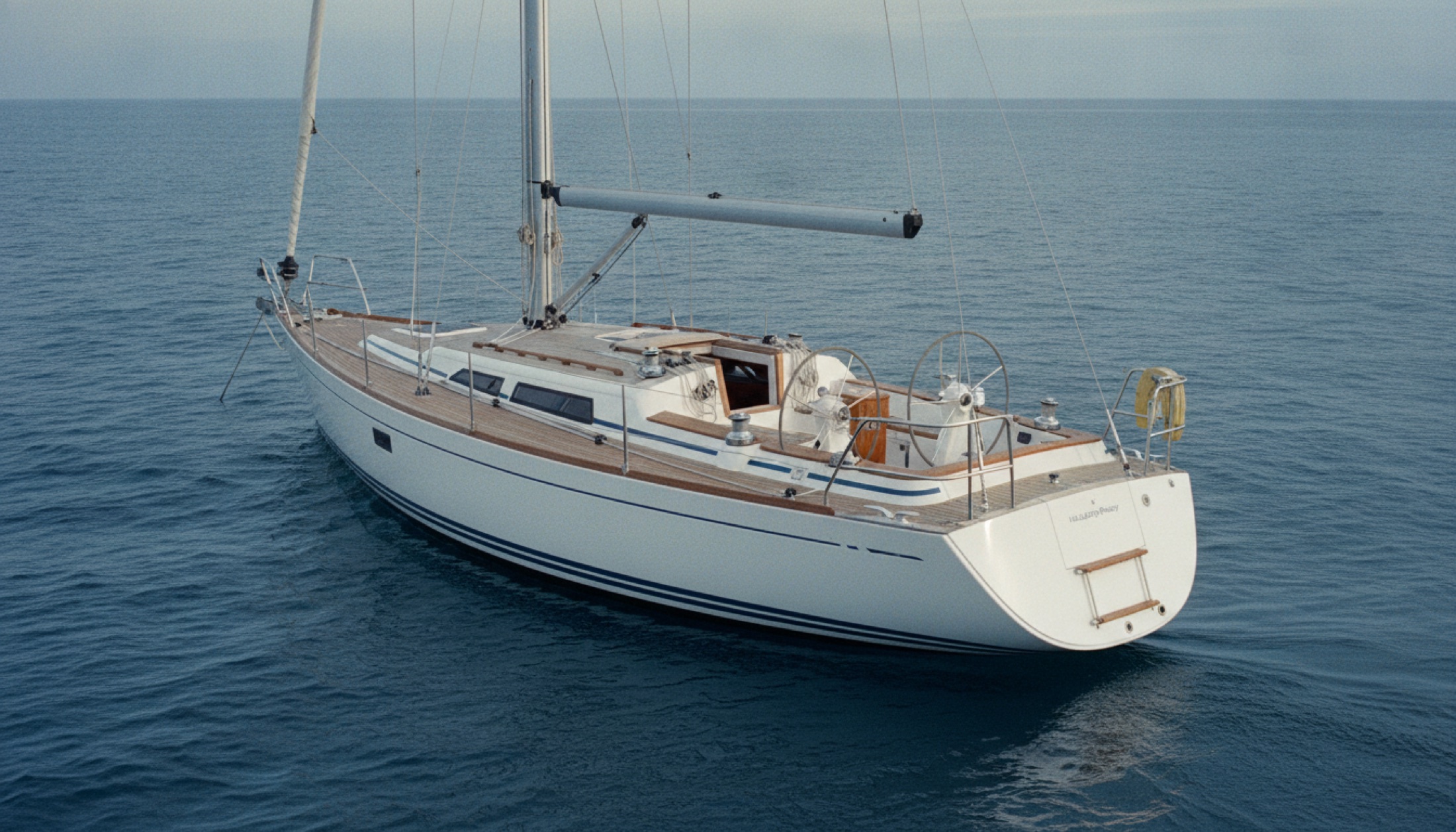 Hallberg-Rassy 44 Mk II güverteden kıç güverte görünümü