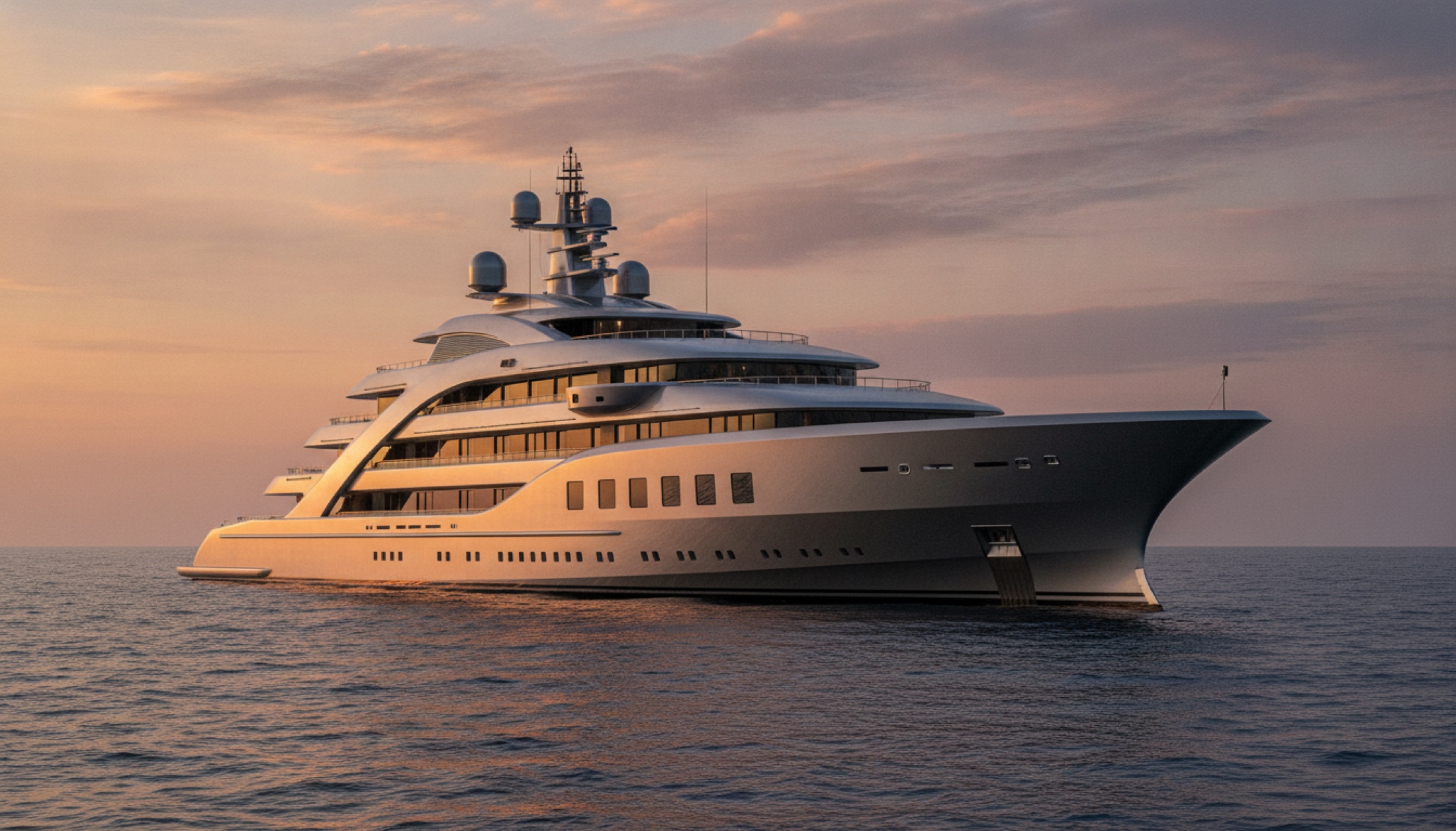 Nausicaä, Lürssen'in 114 metrelik Marc Newson tasarımı süper yatı, açık denizde yan profilden