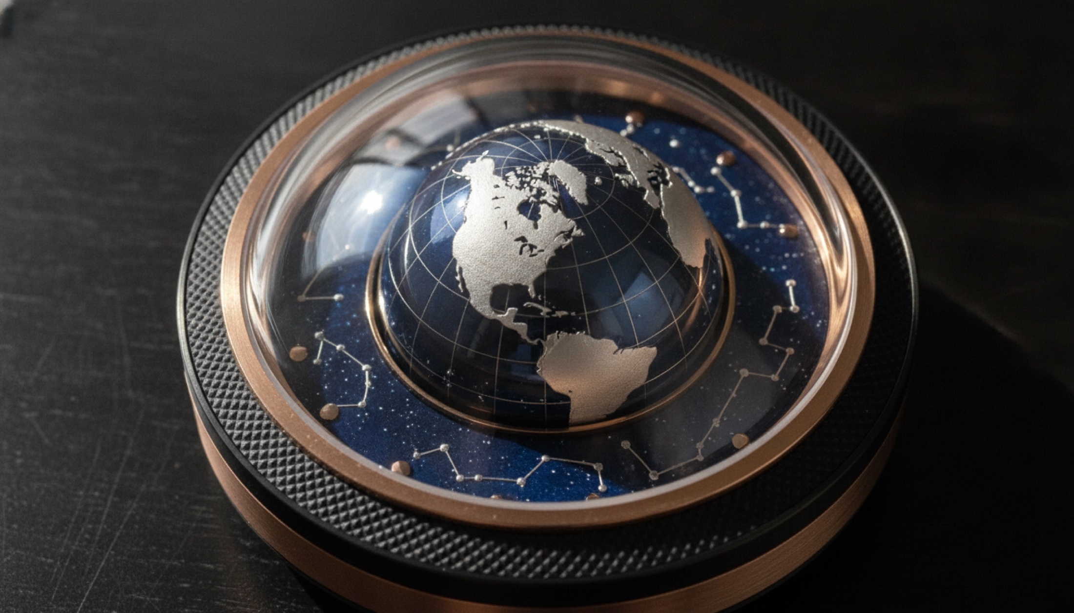 Ulysse Nardin Blast Moonstruck kadranında Kuzey Yarımküre kubbesi ve astronomik komplikasyonlar