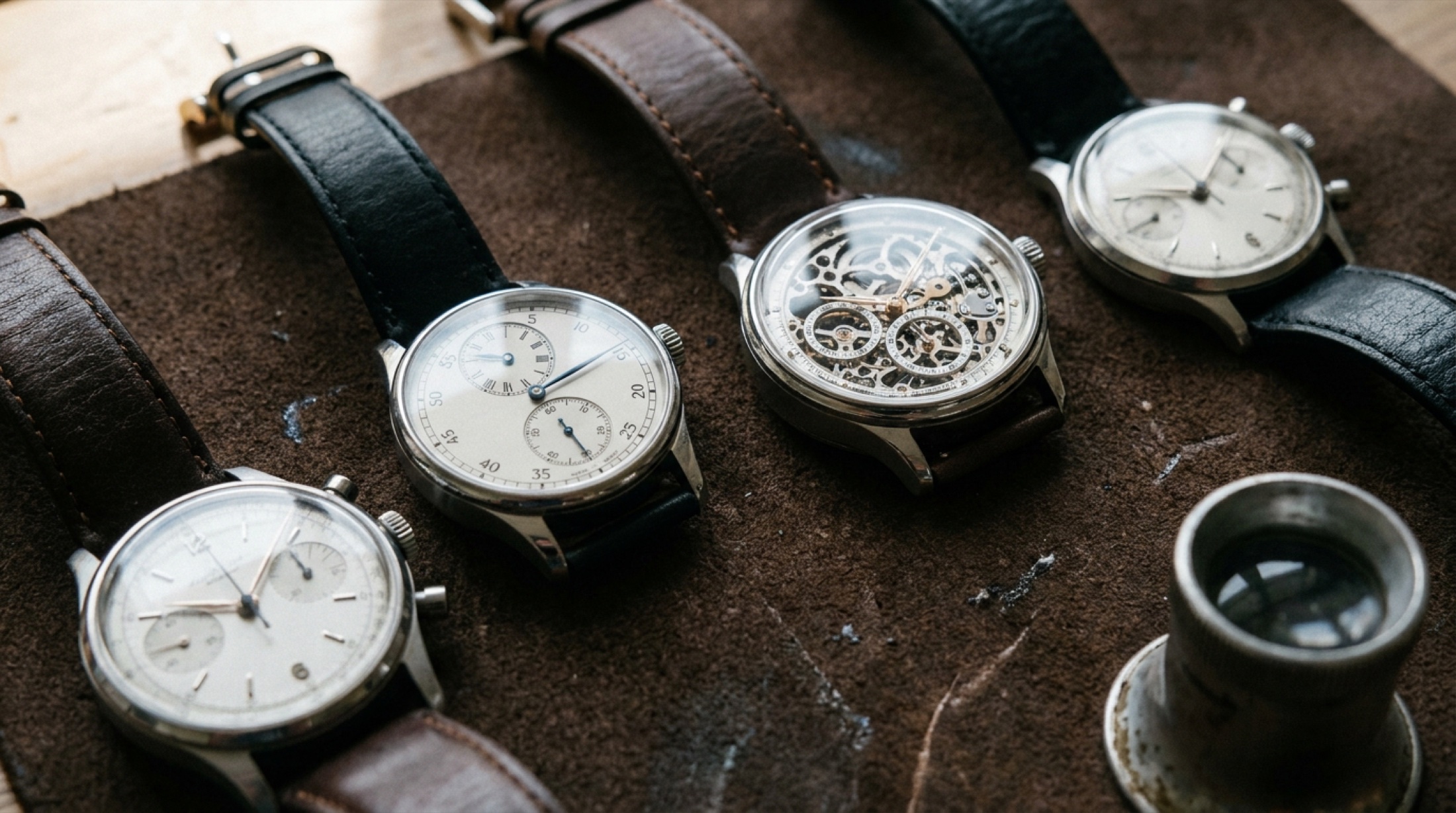 Dört Voutilainen saati: Masterpiece Chronograph II, Observatoire, Vingt-8 ve ISO Vingt-8 Inverse